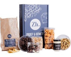 Zuivelhoeve Mini Kerstpakket Borrelpakket cadeau - Borrelbox voor thuis - Snackpakket - Kerstgeschenk - Cadeaupakketten eten & drinken - Alles voor de Borrelplank - Altijd vers - Proef & Geniet