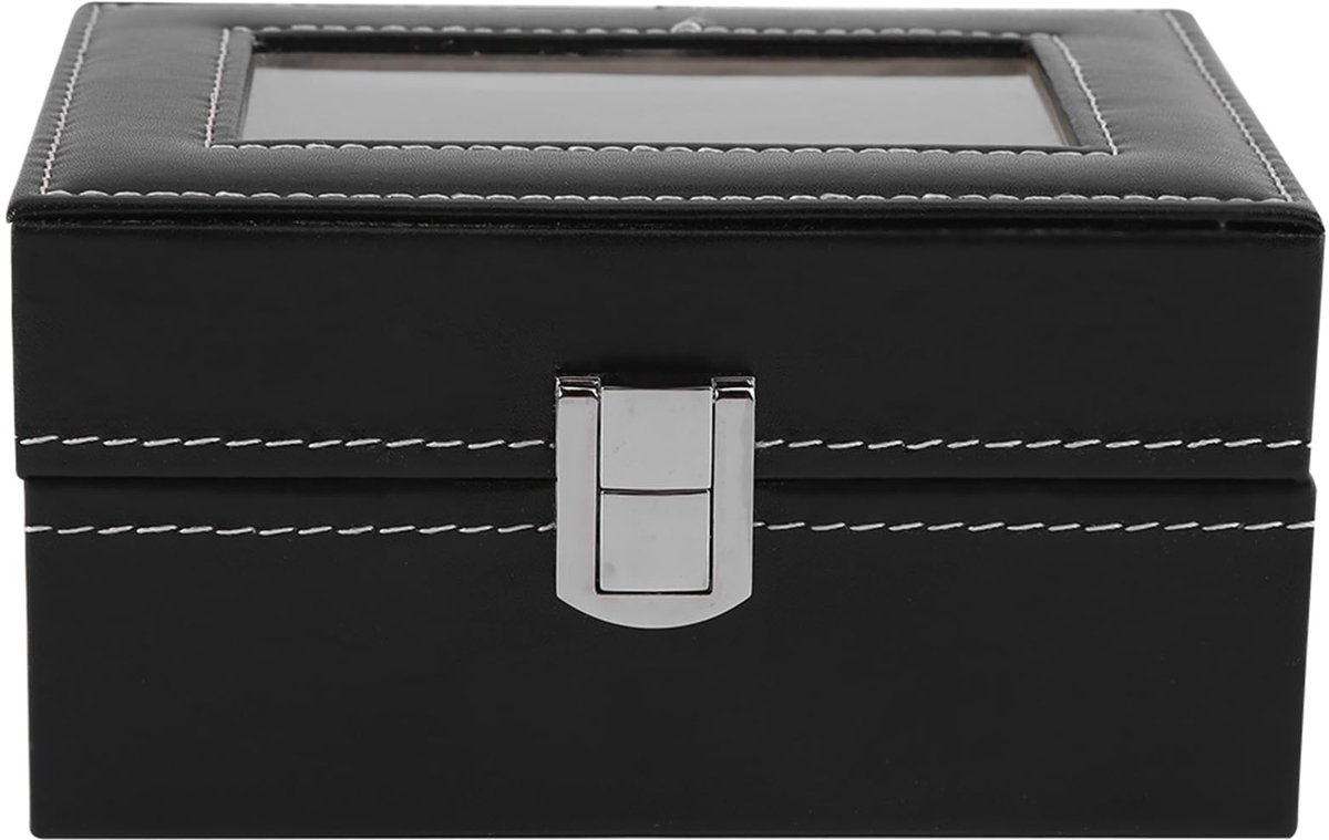 3 Slots PU Leather Watch Box, Storage Box for Watches, for Watch Jewelry Display Storage Organizer