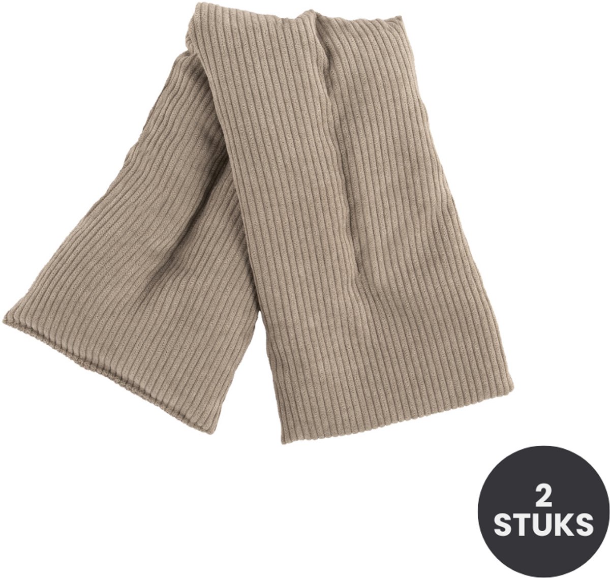 Tiseco - Lavendel Nek- & Schouderwarmtekussen - 2 stuks - Warmte- en Koudecompress, beige