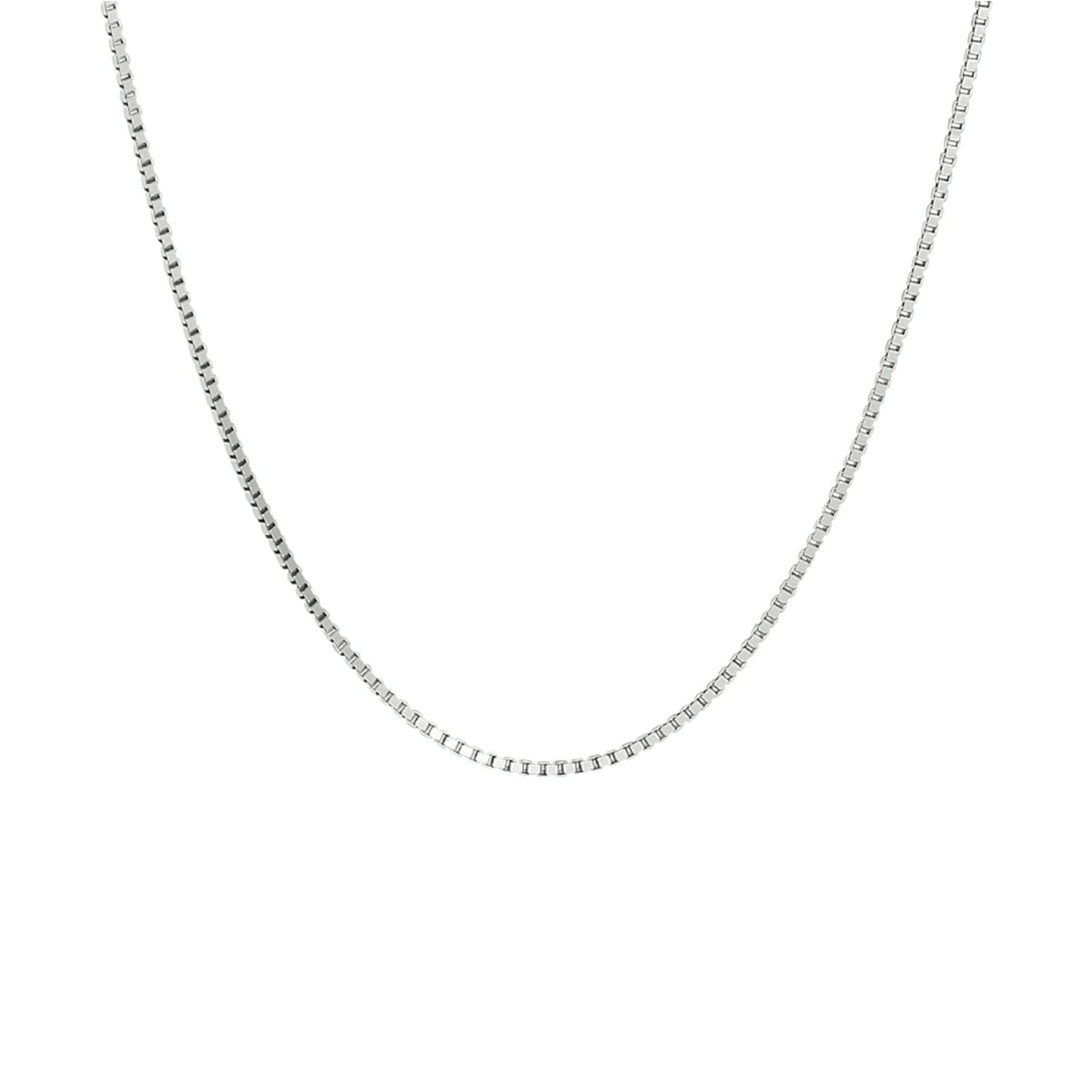 Lev Sieraden - 925 zilveren collier venetiaans schakel 1,1 mm 45 cm - zilver gerhodineerd - dames ketting