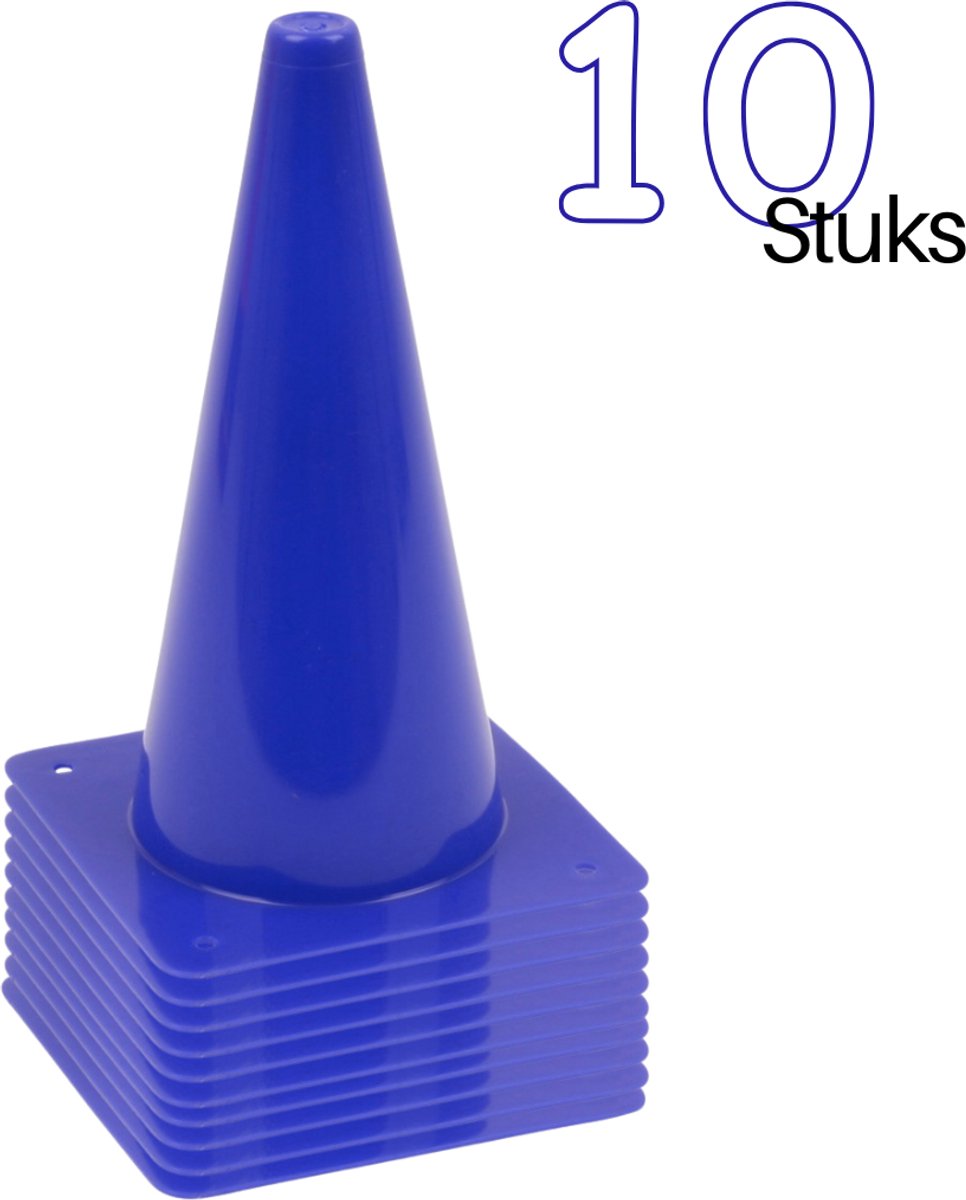 Blauwe Pionnen 10 stuks - 31 cm Sport pionnen - Kegels Blauw