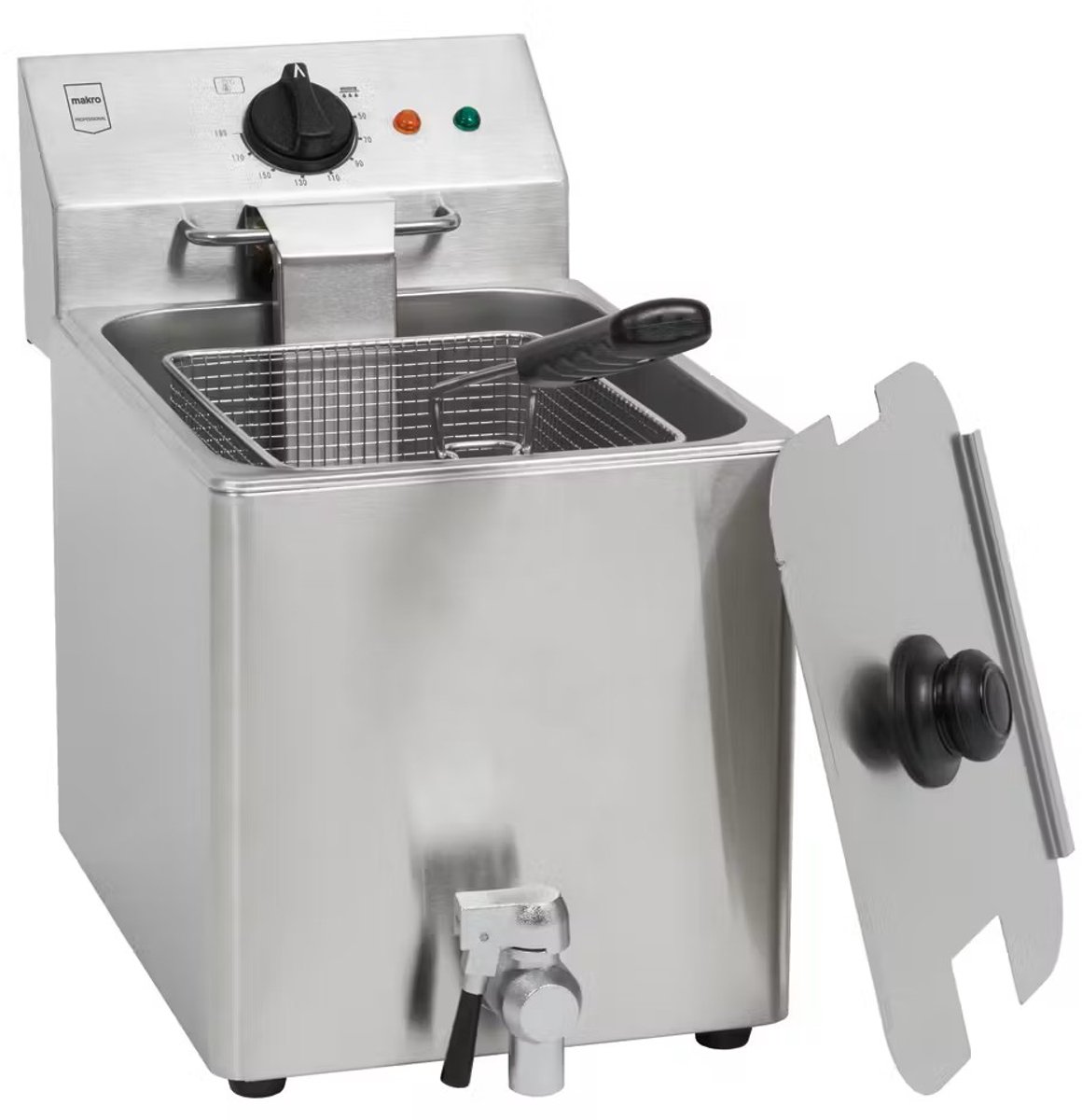 METRO Friteuse - GDF3008 - 8 Liter - RVS - Aftapkraan - 3250 W - Zilver