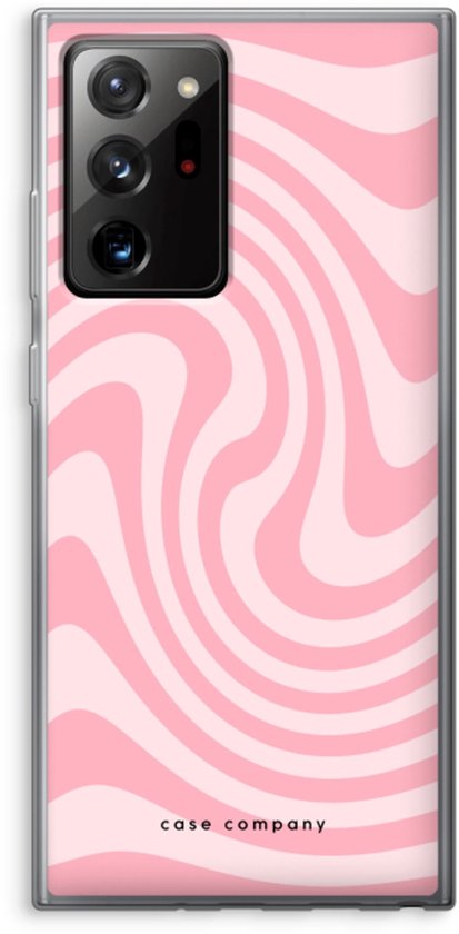 Case Company® - Coque Samsung Galaxy Note 20 Ultra / Note 20 Ultra 5G - Swirl Rose - Coque souple pour téléphone - Protection sur tous les côtés et bord d'écran