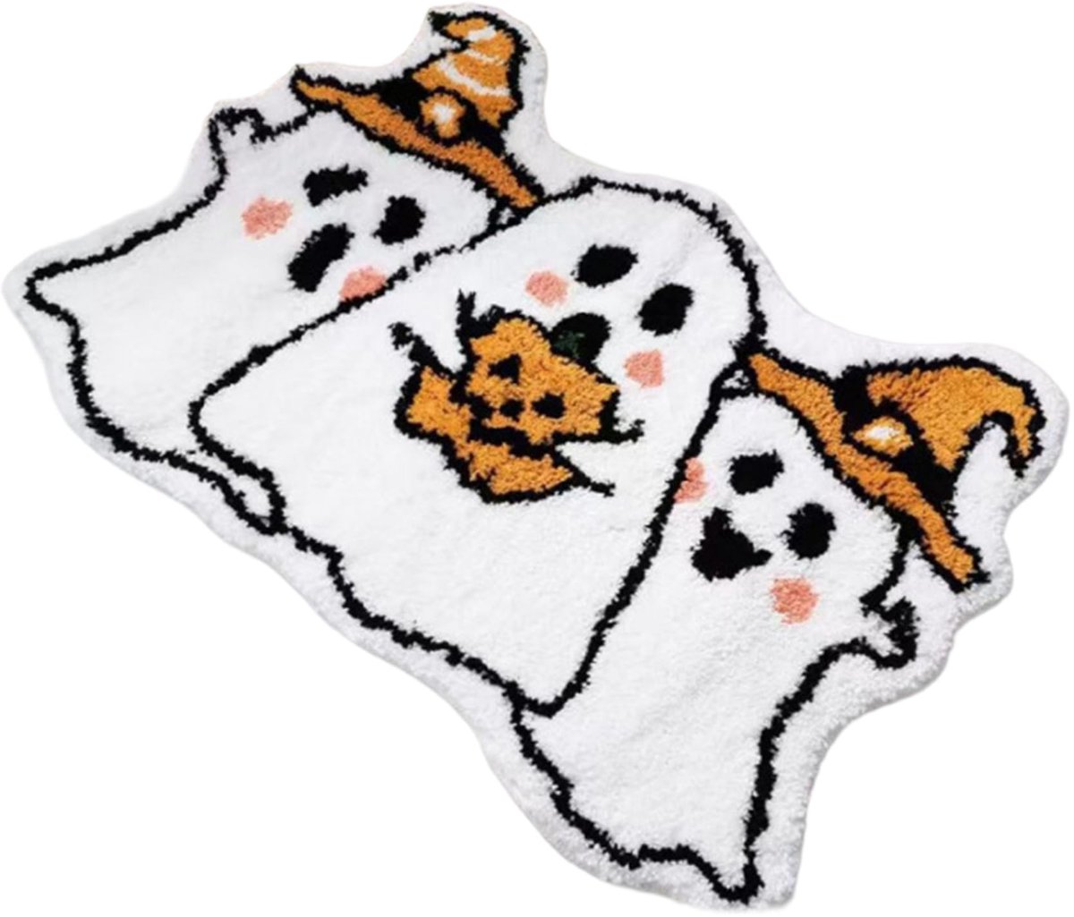 Peysaitr – Halloween deurmat – Halloween Badmat – Geesten Ontwerp – Antislip, Zacht en Wasbaar – Badkamer, Keuken, Woonkamer Decoratie – 40x60cm