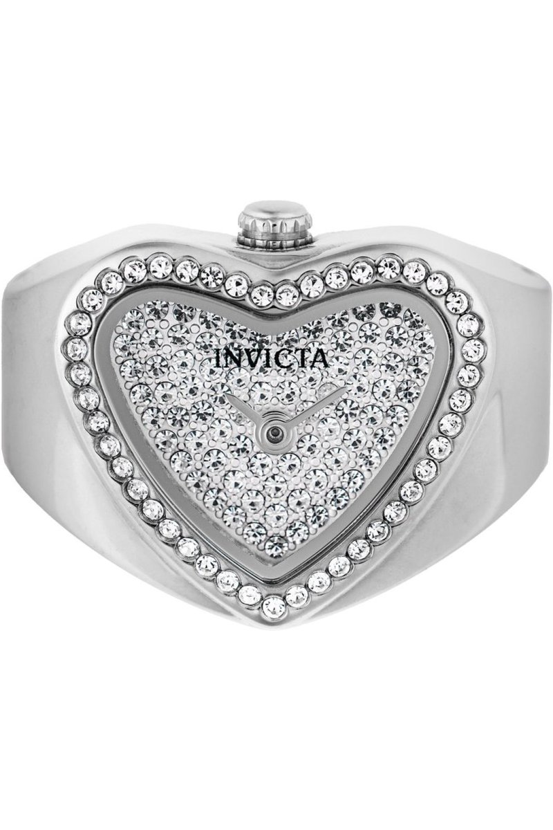 Invicta Mini 49578 Dames Horloge - Waterdicht - Analoog - Quartz Uurwerk - Roestvrij Staal met zilveren Wijzerplaat - 18mm