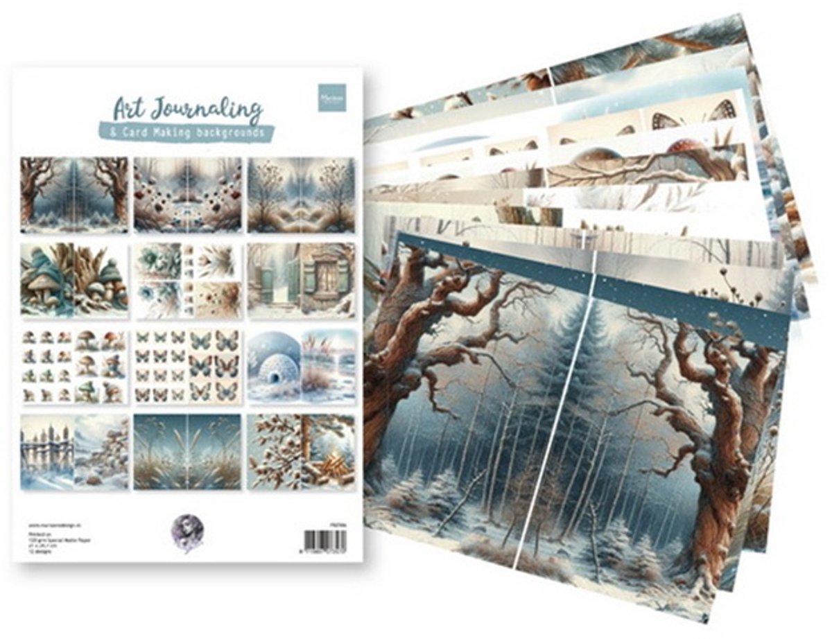 Art Journaling FB2506 - Winterset - by Fairybells