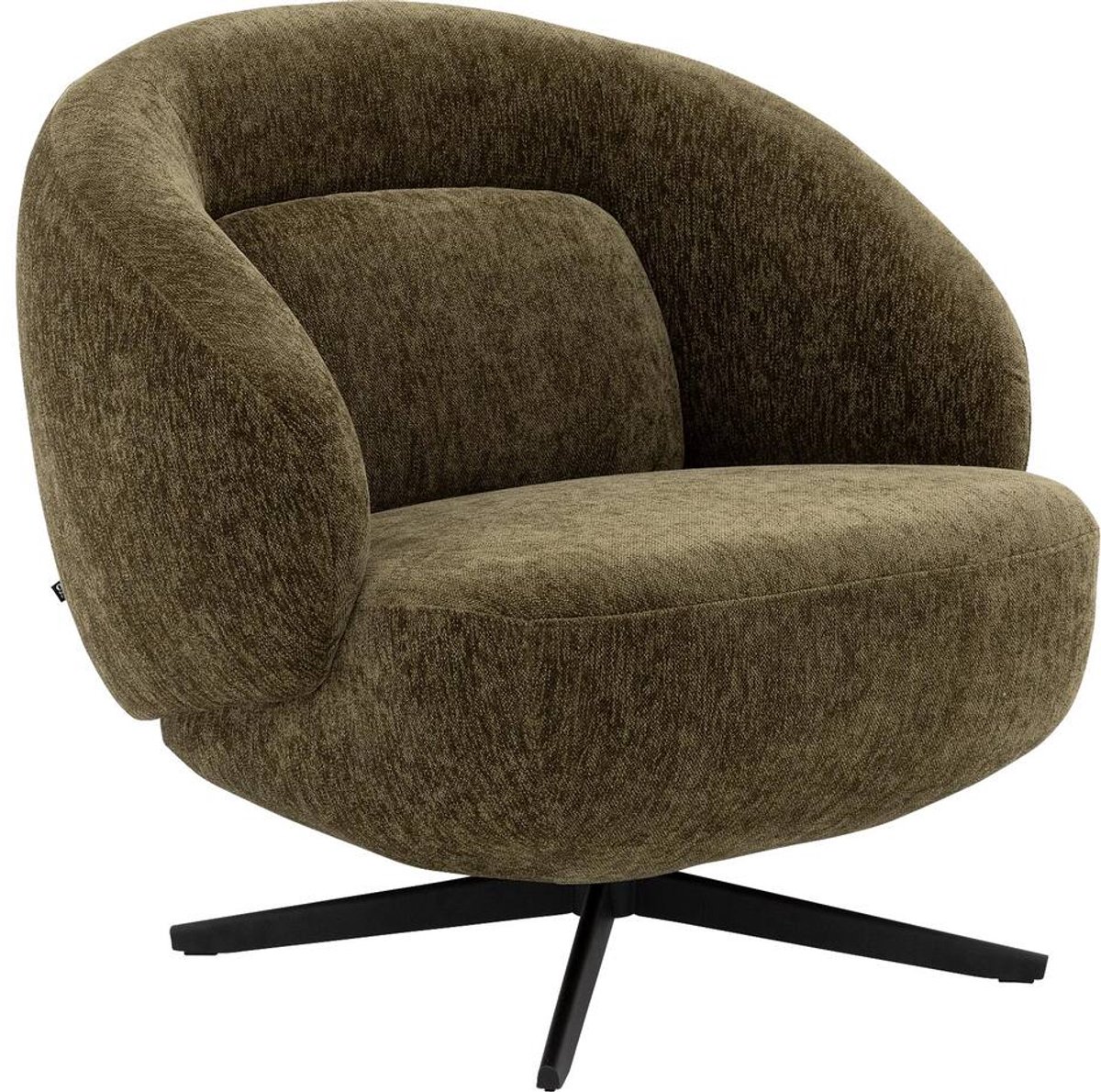 Goossens Fauteuil Saar - Stof - Groen