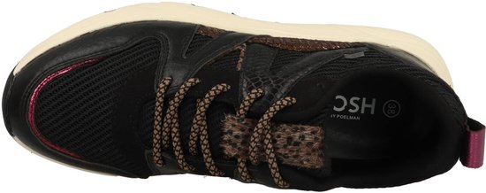 Baskets pour femmes femme POSH by Poelman CAROCEL - Zwart imprimé animal - Taille 38