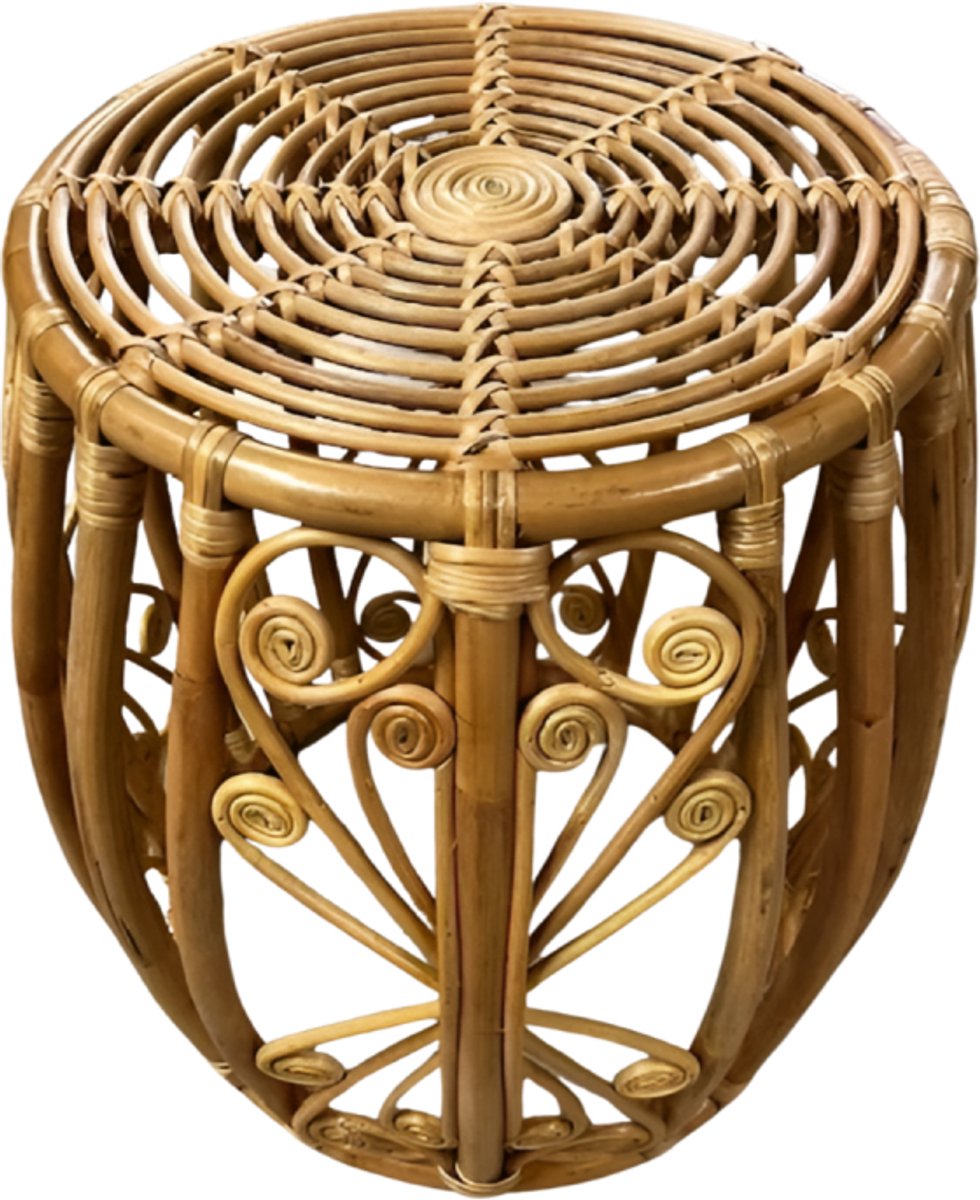 Stool rotan Vintage