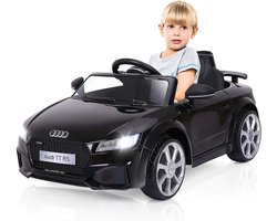 COSTWAY Audi kinderauto van 12 V met 2,4 G-afstandsbediening, 3 versnellingen, elektrische auto, 2,5-5 km/u, met MP3, claxon, muziek en ledverlichting, kindervoertuig voor kinderen van 3 tot 8 jaar,