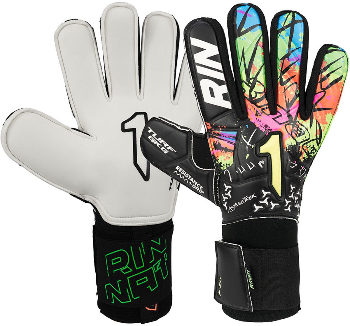Rinat Asimetrik Turf Keepershandschoenen Zwart 9