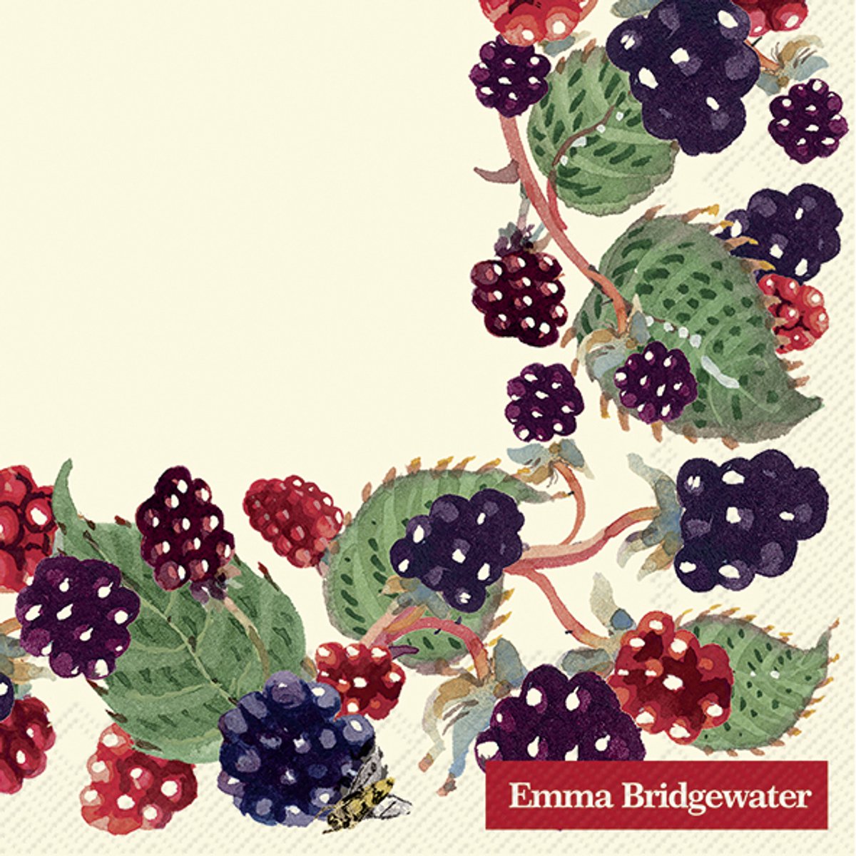IHR Emma Bridgewater - Servetten - Cocktail servetten - 25x25cm - Blackberries