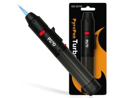 PyroProducts® PyroPen Turbo Aansteker – Lange aansteker – Windproof & navulbaar – Voor vuurwerk, kaarsen & BBQ – Kinderslot