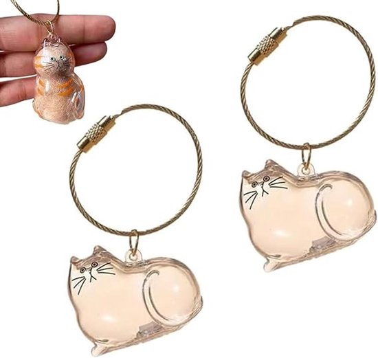 Metalen sleutelhangers - schattige