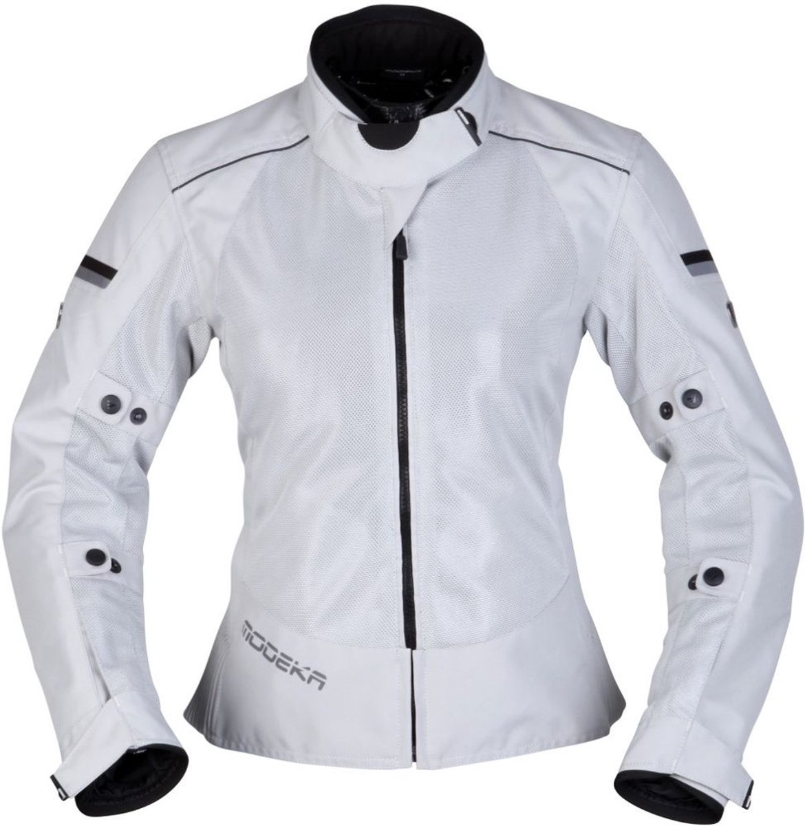 Modeka Veo Air Jas Dames Licht Grijs - Jas