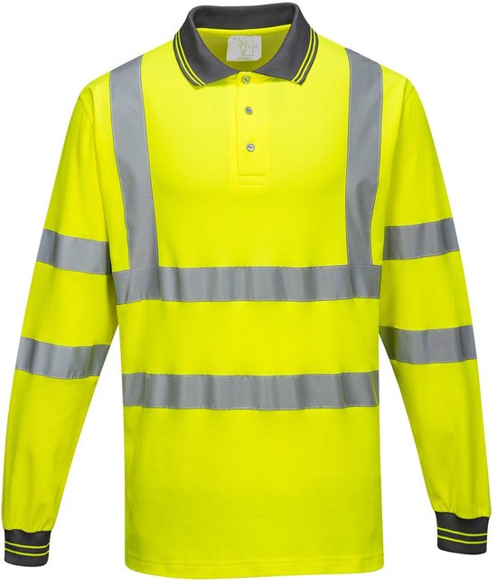 Polo Portwest Comfort manches longues S271 - Jaune - XXL