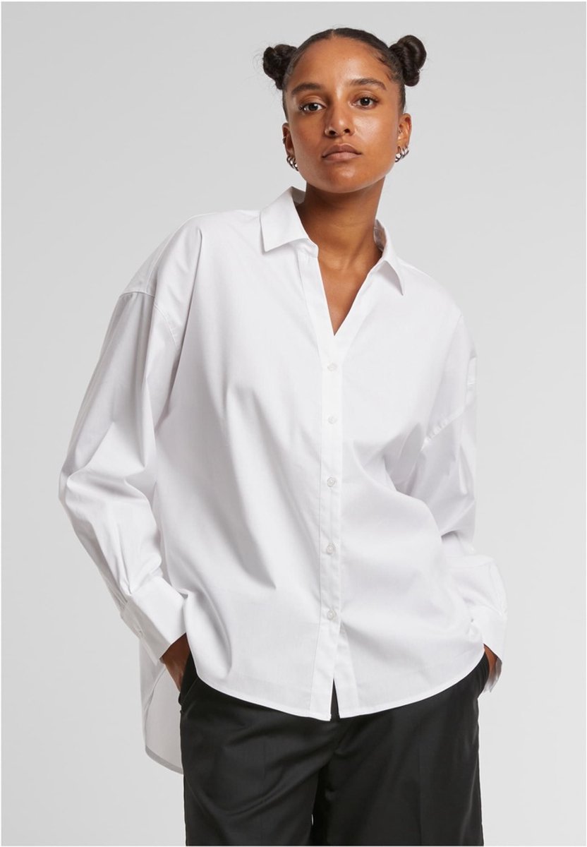 Urban Classics Oversized Cotton Blouse XL Wit