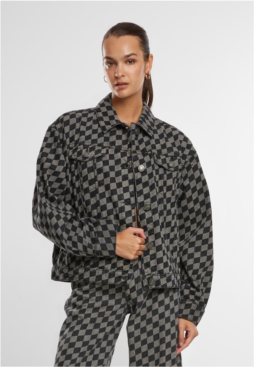 Urban Classics 80‘s Oversized Laser Printed Spijkerjas M Zwart