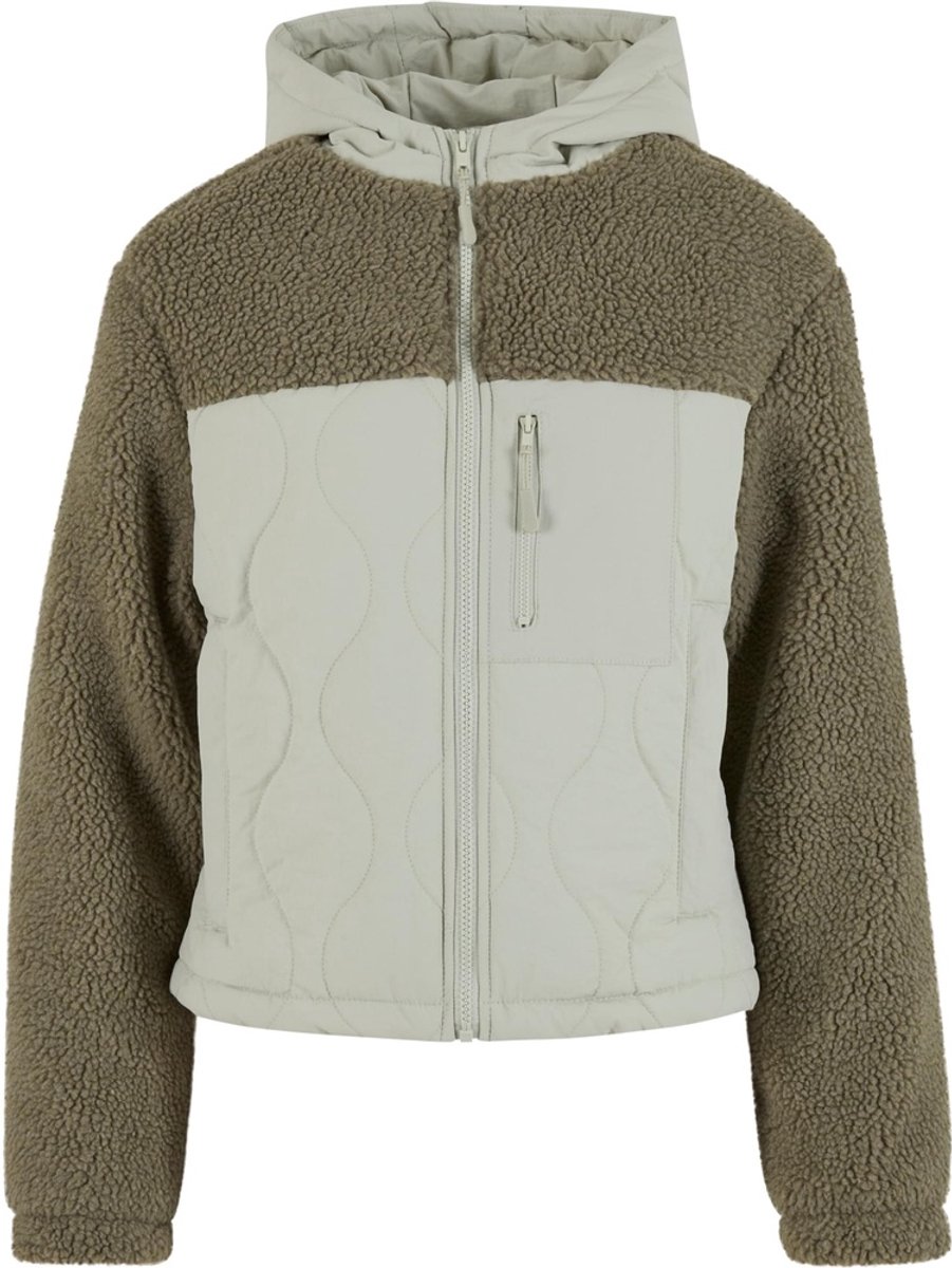 Urban Classics Sherpa Crinkle Nylon Mix Jacket XXL Groen