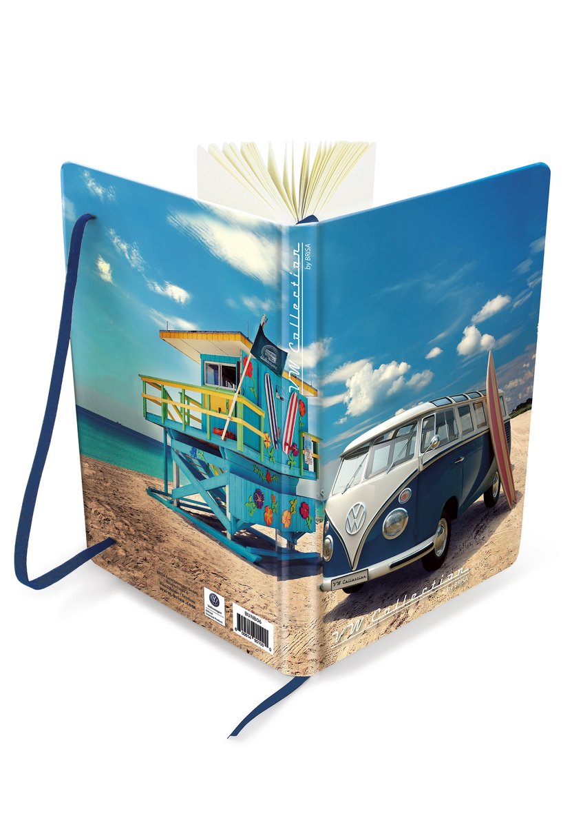 VW T1 Bus notitieboek gelinieerd a5 Beach Life