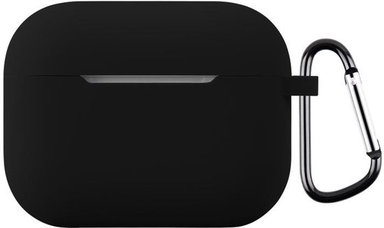 Telestore - hoesje geschikt voor AirPods Pro 3 soft case cover - zwart - TPU hoesje Beschermhoes - AirPods Pro 3 Cover - AirPods Pro 3 hoesje - Geschikt voor Apple AirPods Pro 3 - gel hoesje met sleutelhanger