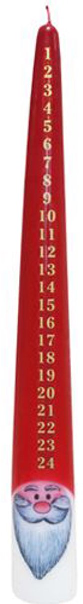 Adventskaars - 39 cm - Adventskaars kalender - ong. 35 branduren - Kerst - Kerstverlichting - PER 2 STUKS