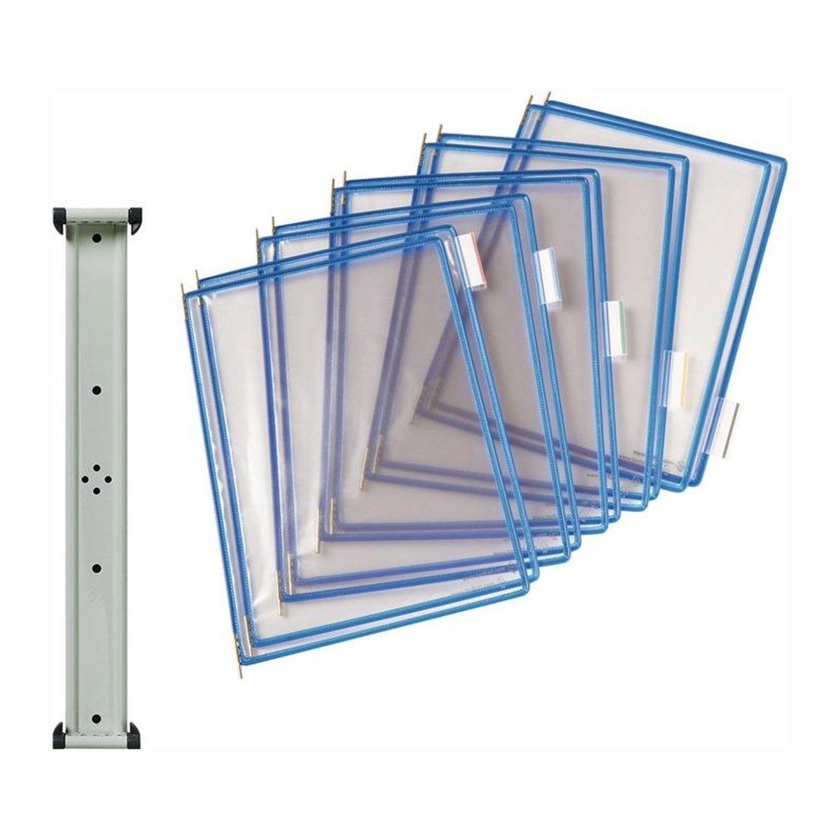 tarifold wandhouder 10 zichtpanelen blauw - 414601