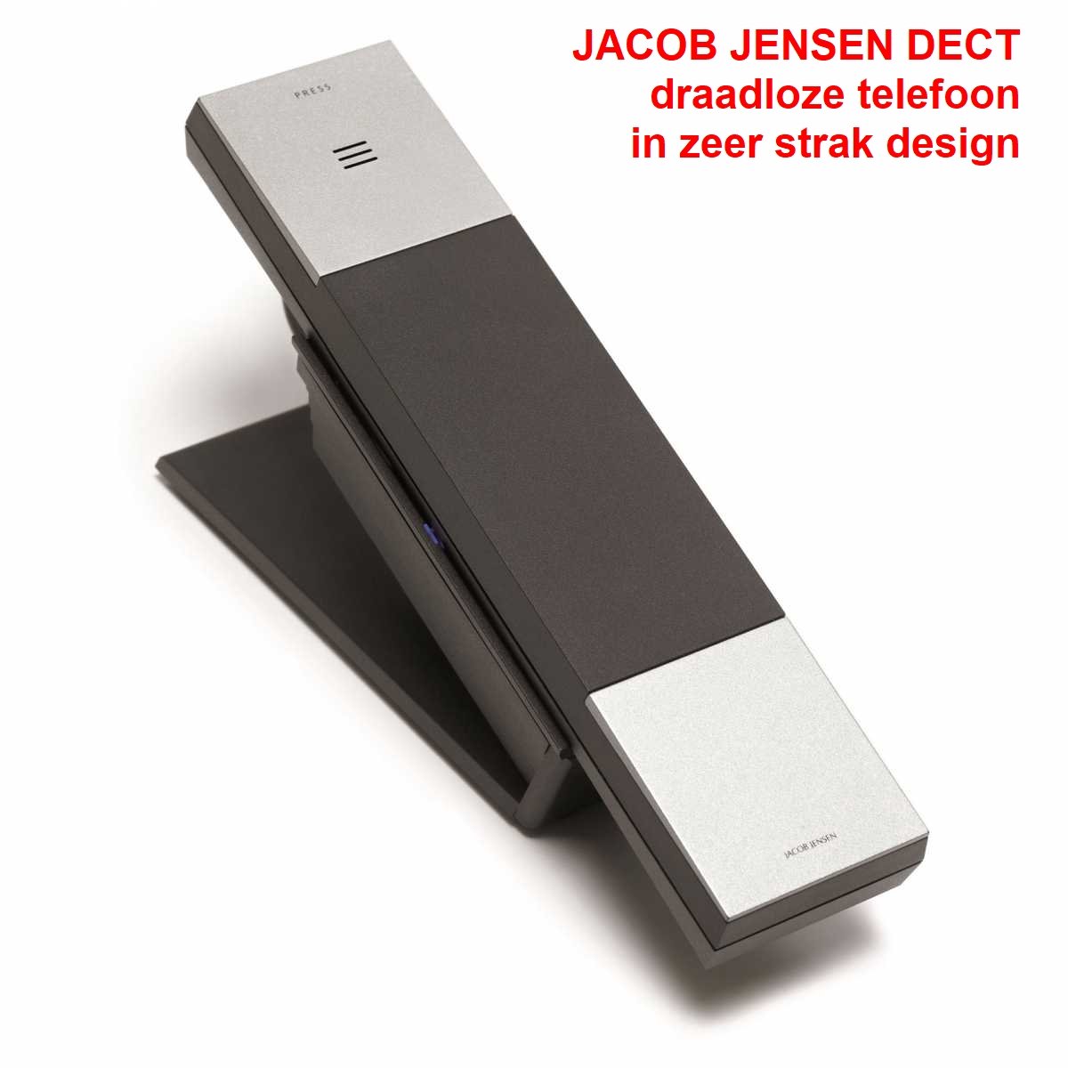 JACOB JENSEN HT20D DECT draadloze telefoon - strak design - geheel zwart