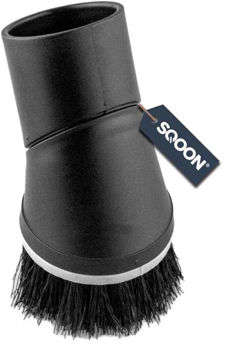 SQOON® Plumeau 35 mm geschikt voor Miele, Bosch, Siemens stofzuigers - Past in Miele accessoires opbergbak - Met nylon haren - Voor delicate reiniging van meubels en oppervlakken