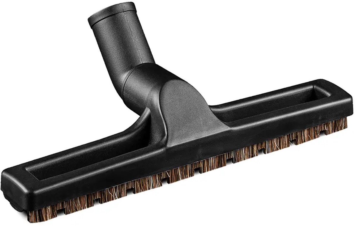 SQOON® Harde vloeren zuigmond 32 mm - Extra lang natuurhaar & rubberen wieltjes - Geschikt voor alle stofzuigers met 32 mm aansluiting - Voor kwetsbare vloeren
