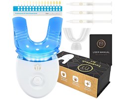 M's Corner Set voor Tanden Bleken - Natuurlijke Teeth Whitening Strips - Tandenbleekset zonder Peroxide - Tandenblekers
