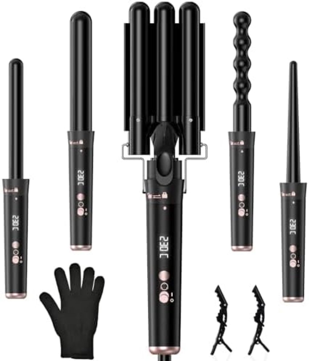 Shenzhen JPC 5-in-1 Krultang Set met Instelbare Temperatuur - Shenzhen JPC Technology Co., - €93,95