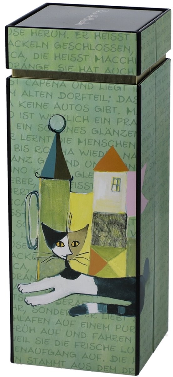 Goebel - Rosina Wachtmeister | Koffiebus La storia di Serafino | Bewaardoos - katten - 4 stuks