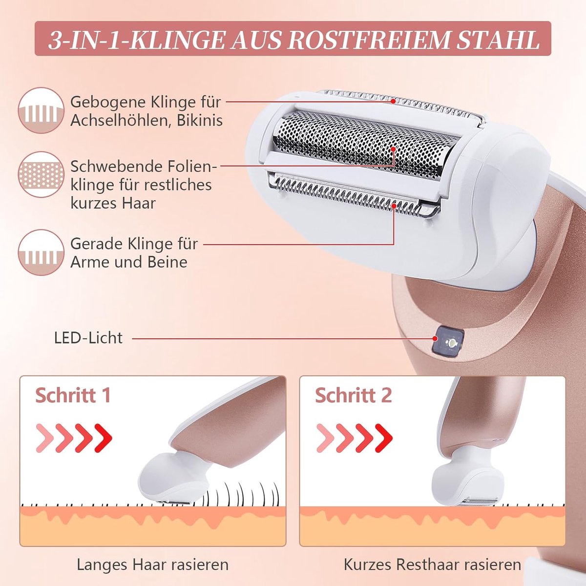 Scheerapparaat 3-in-1 Elektrisch Dames Scheerapparaat met - Scheerapparaat - €49,50