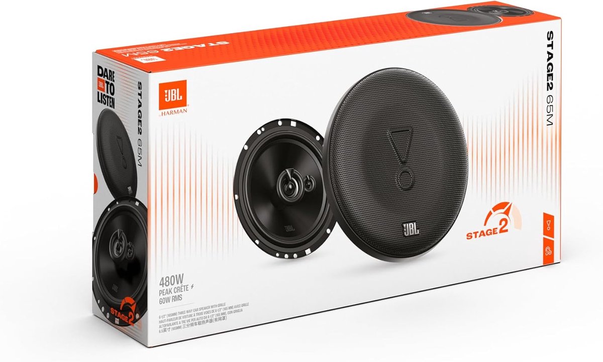 JBL STAGE2 GEN2 65C - Autospeakers - 16,5 cm 2-weg Composet - 480 Watt – foto 7