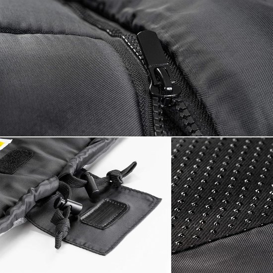 PromoHome Universele Voetenzak voor Kinderwagen en Buggy - Zachte Thermo Fleece Wintervoetenzak met Capuchon en Draagtas - Water- en Vuilafstotend - Geschikt voor 6-36 Maanden van Merkloos — afbeelding 3