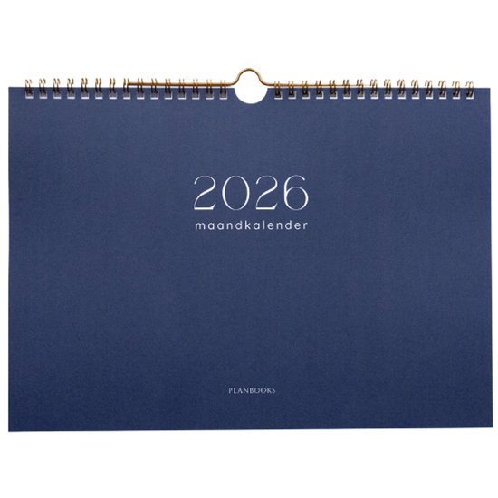Planbooks - Calendrier mensuel - Agenda familial 2026 - Agenda mensuel 2026 - Calendrier mensuel 2026 suspendu - Agenda mensuel
