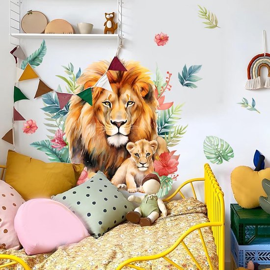 Runtoo Berg muur kunst stickers bos bos boom bloemen schil en stok muurstickers woonkamer slaapkamer kinderkamer woondecoratie