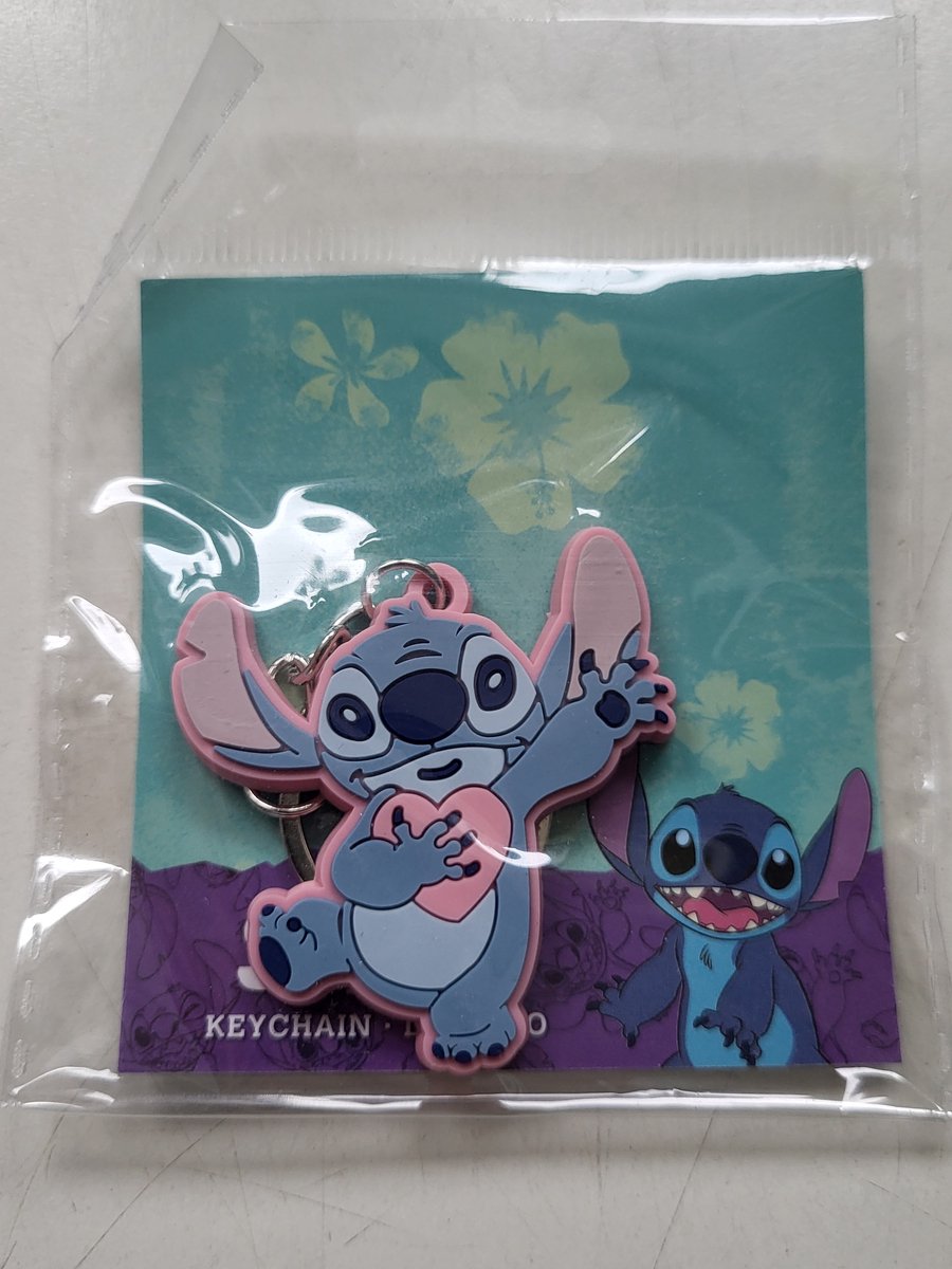 Disney Stitch rubberen sleutelhanger