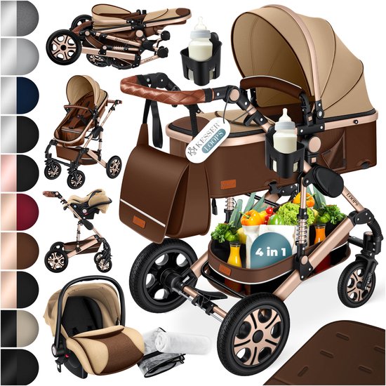 KESSER Kinderwagen 3 in 1 Loops Wandelwagen Set incl. Autostoel & Reiswieg  & Buggy... | bol
