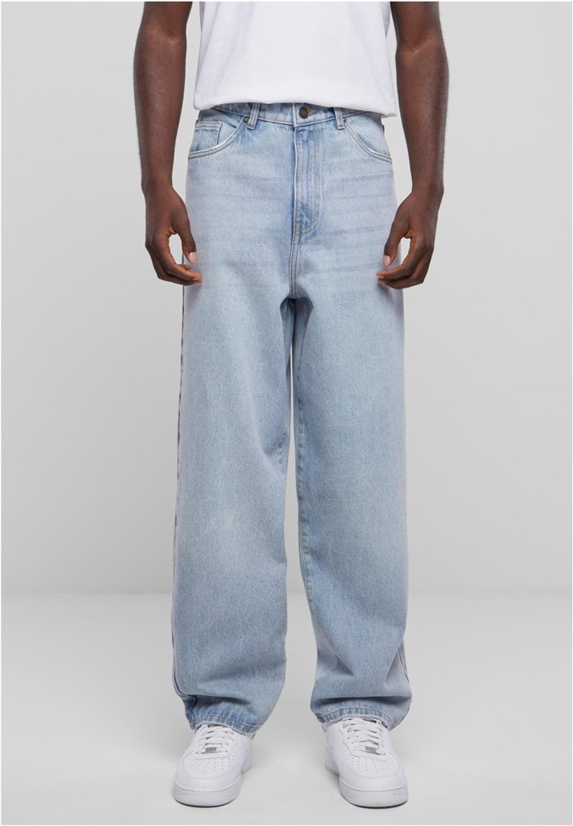 Urban Classics Heavy Ounce Baggy Fit Jeans Wijde broek Taille 36 inch Blauw