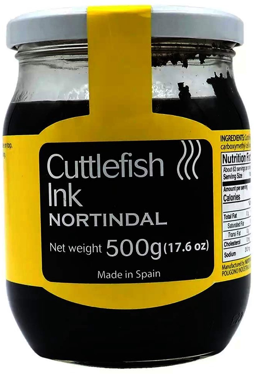Kajal Tinta de Calamar Squid Ink Liquid - inktvisinkt voor pasta en risotto - 500g