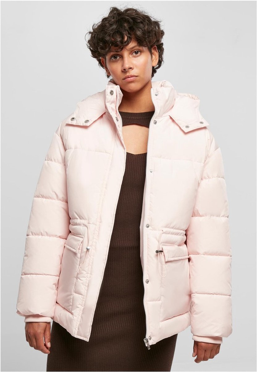 Urban Classics Waisted Gewatteerd jack XS Roze