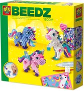 SES Creative Beedz Strijkkralen Set - Unicorns 3D - Voor Meisjes vanaf 5 Jaar - 1800 Stuks - Knutselen - PVC-Vrij - Schoencadeautjes Sinterklaas