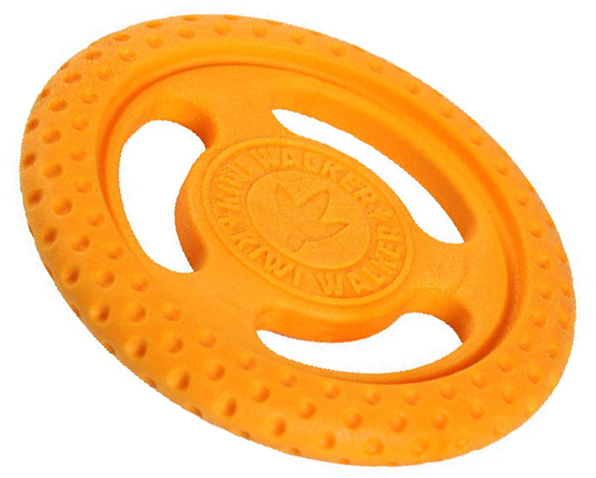 Kiwi Walker - Let's Play - Hondenspeelgoed - Frisbee - Oranje - 16cm