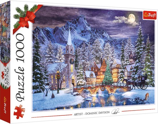 Trefl legpuzzel 1000 stukjes - kerst sfeer puzzel winter.