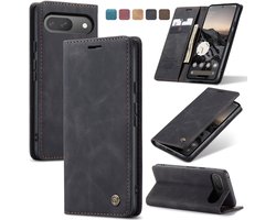 Caseme - Telefoonhoesje geschikt voor Google Pixel 10/10 Pro - Wallet Book Case - Met Magnetische Sluiting - Zwart