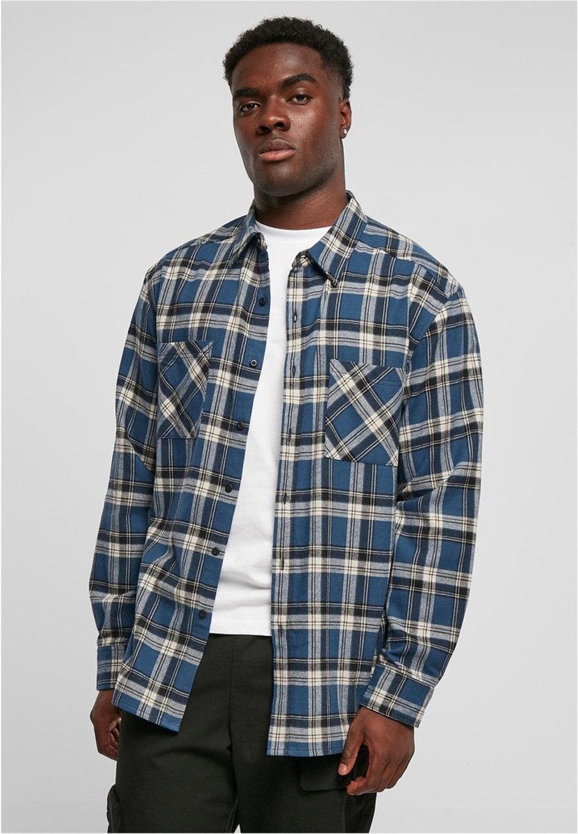 Urban Classics Lake Check Overhemd S Blauw