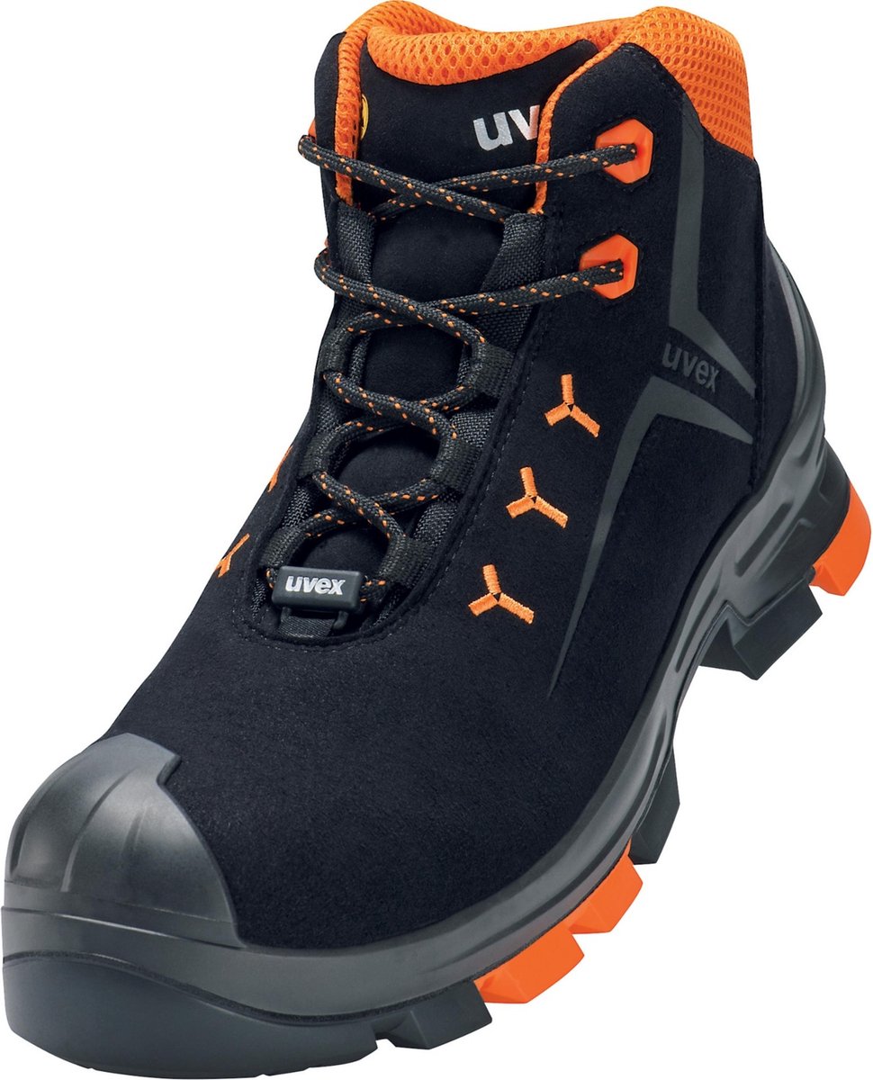Uvex 2 laarzen S3 65092 zwart, oranje (65092)