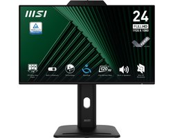 MSI Pro MP242PMG - Full HD IPS Monitor - 120Hz - 24 inch - Webcam - 4 Way Adjustable - Speakers